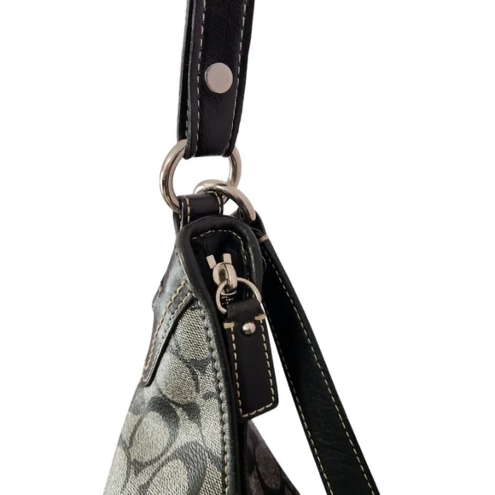 Coach# F14476 Signature Black and Gray Women's Bag - Picture 6 of 16